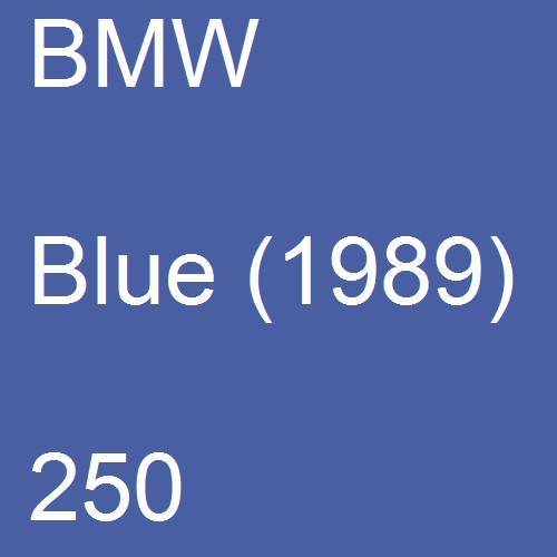 BMW, Blue (1989), 250.